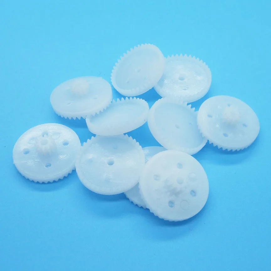 C40102B 0.5M Crown Gear Plastic Double Layer Plastic Steering Parts Uav Rc Toys Accessories 40 Teeth+10 Teeth 2mm Crown Pinion