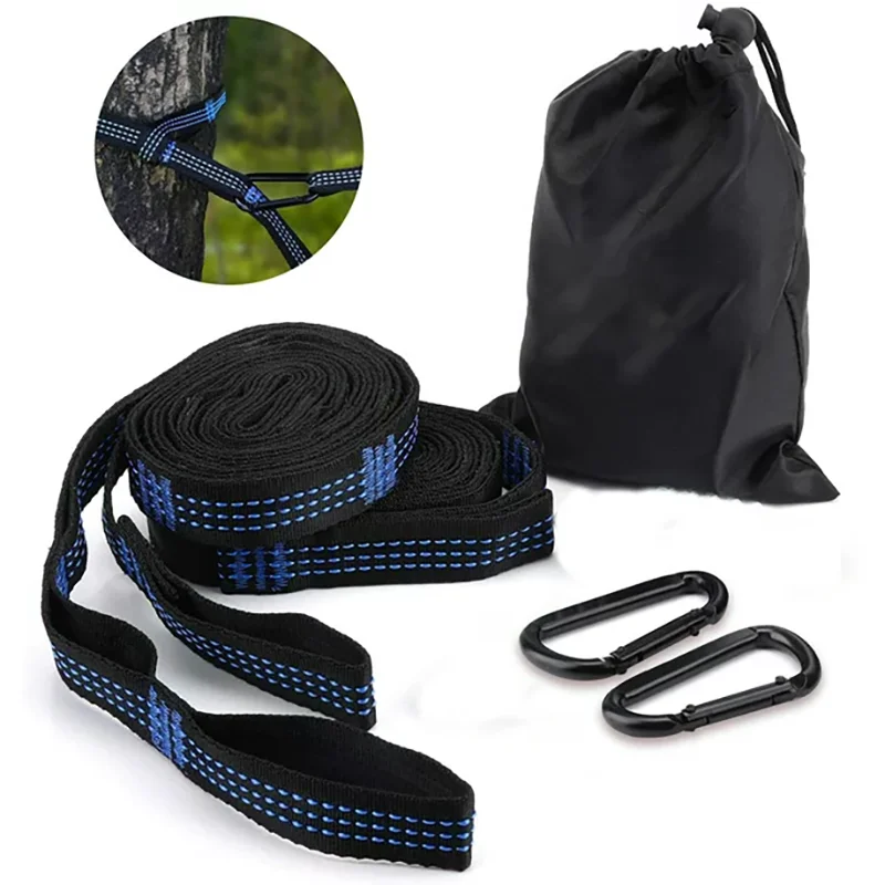 Strong Carabiner Cips For Hammock Rope Accessories String And Strap Carabiners 2pcs 3m 2m Set Meters Camping Equipments Tent