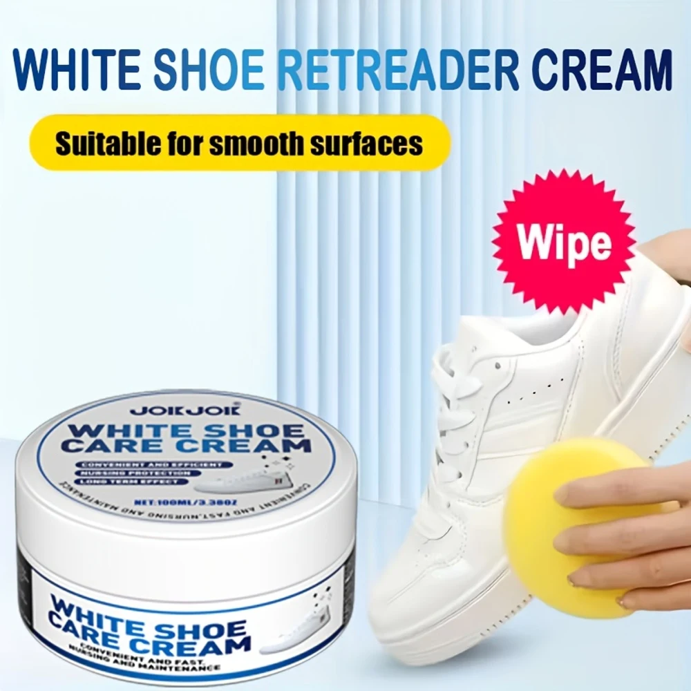 Krim Pemoles Sepatu yang Mudah Digunakan, Cocok untuk Pembaruan dan Perawatan Sepatu Umum, Bertindak Cepat dengan Spons Terpasang