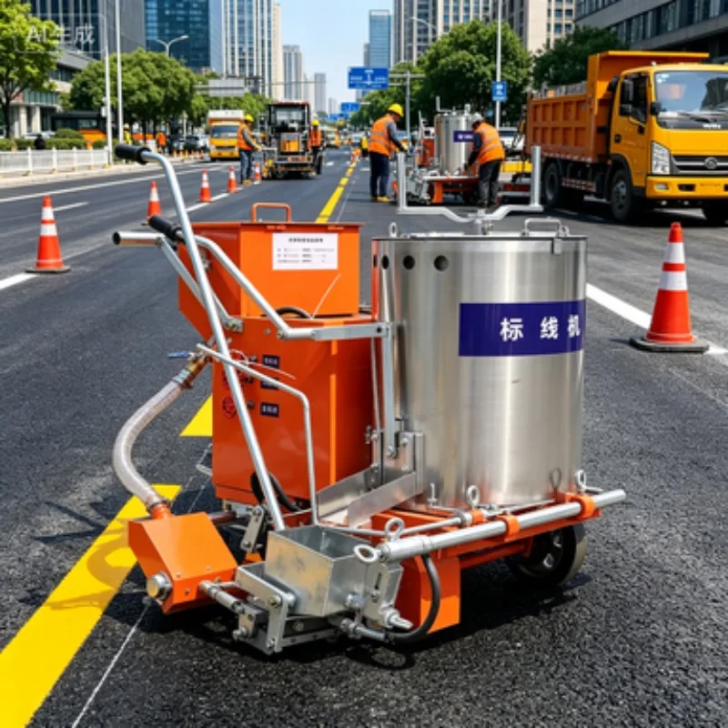 Cost-effective direct factory supply road marking equipment glass beads making machine reflective bump and crosswalk line marker