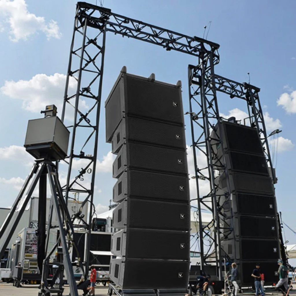 

Professional Audio 10-Inch Line Array Large Stage Performance Sound System for Weddings Church Services & Theatre Setup