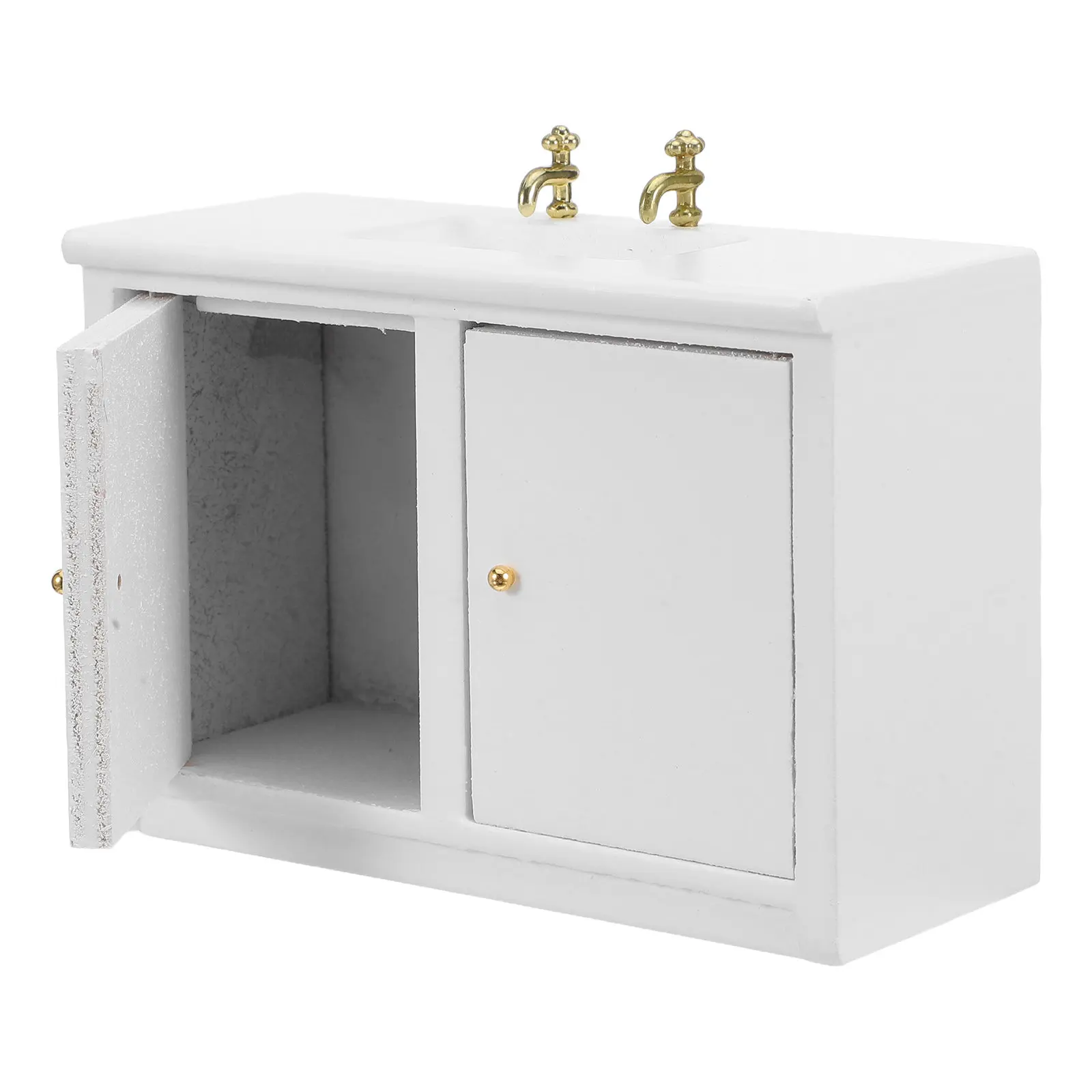 

1 шт. миниатюрная белая раковина для ванной комнаты, аксессуар для миниатюрной мебели, украшение для миниатюрной сцены