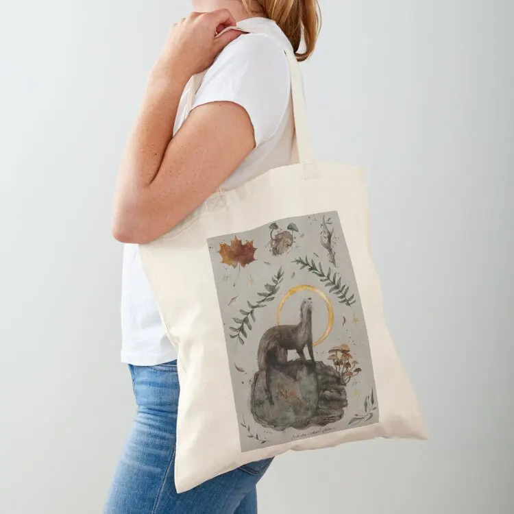 Otter and her treasures Tote Bag custom tote bag tote bag men's great shopping