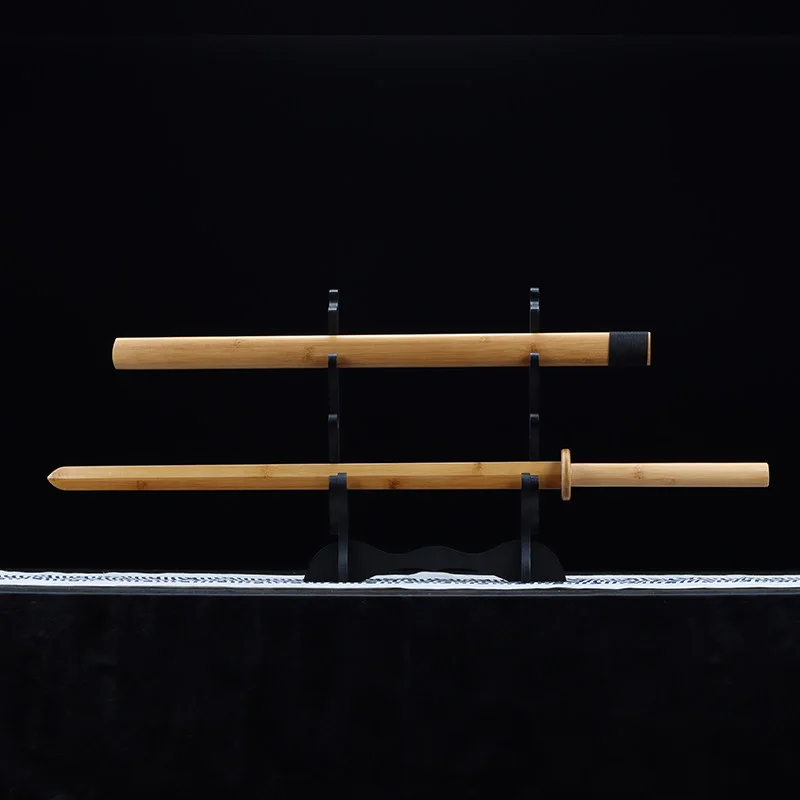 

Double Sword Bamboo Sword Large Sword Adult Full Bamboo Sword Martial Arts Training Performance Sword Martial Arts Training Tai Chi Sword Decoration Piece