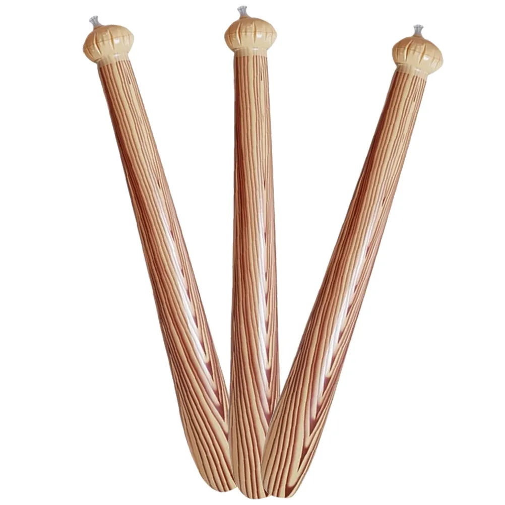 

3Pcs Inflatable Baseball Bat Cheering Stick Party Decorations Kids Birthday Supplies Foldable PVC Material Fun Playroom