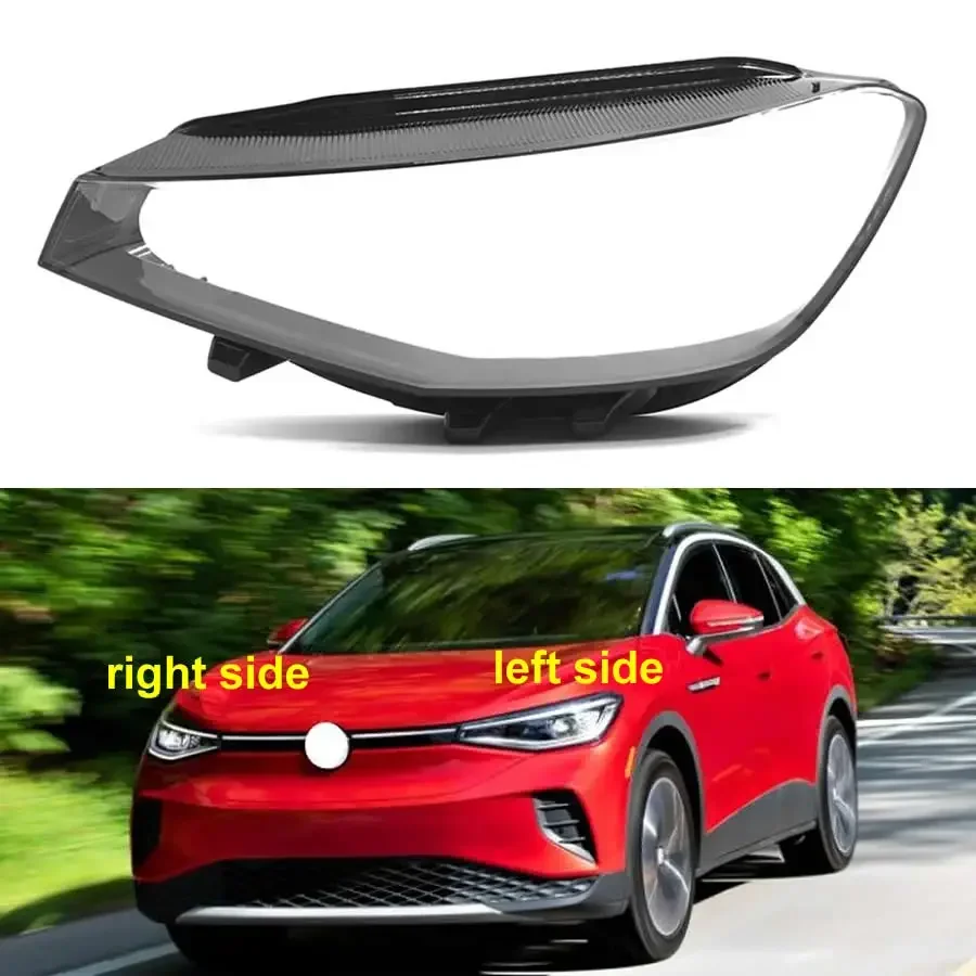 

For Volkswagen VW ID4 CROZZ 2021 2022 Car Accessories Headlight Lens Cover Transparent Lampshade Headlamp Shell Plexiglass