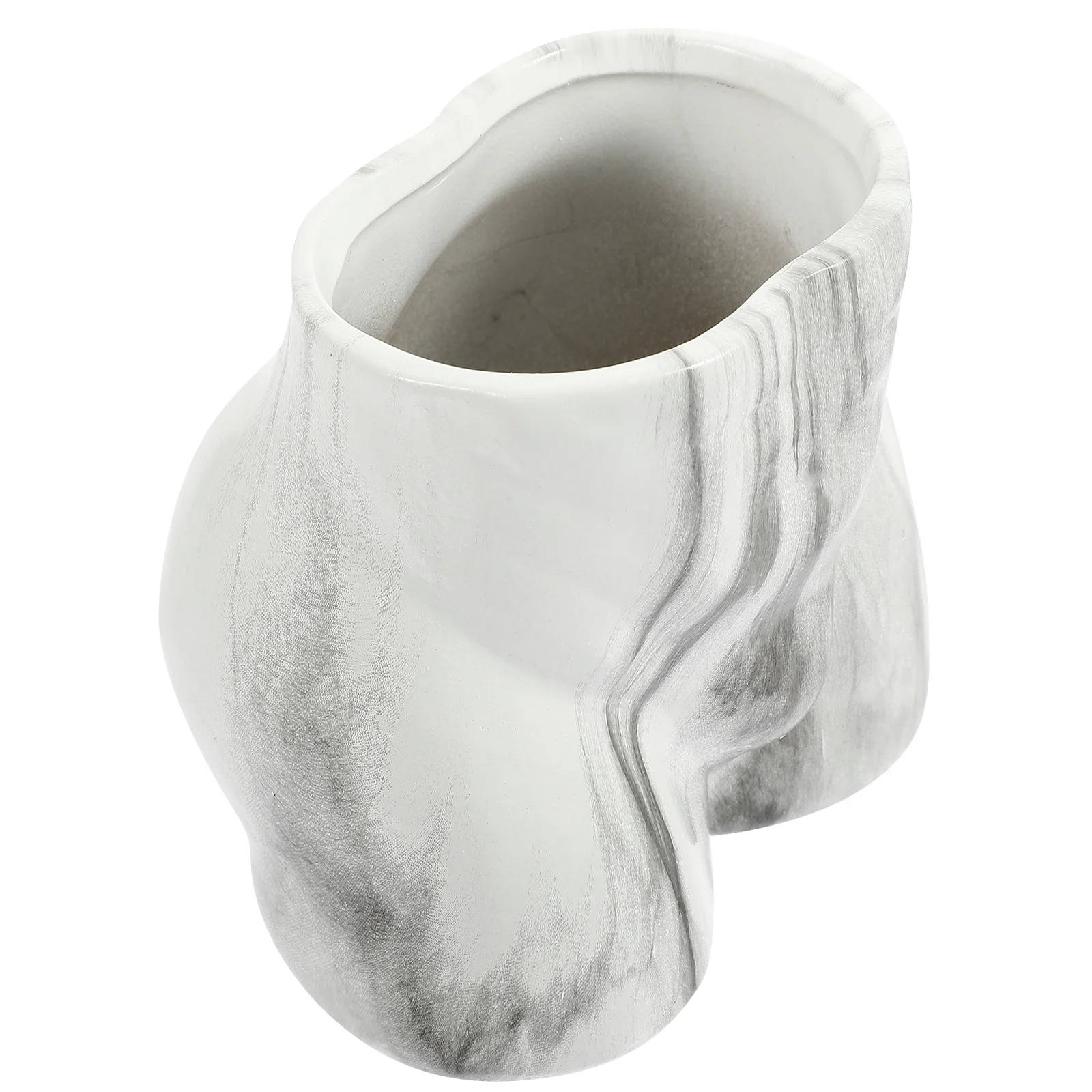 

Marble Pattern Ceramic Flower Vase Creative Home Office Desktop Decorative Vase Dried Flower Arrangement Holder