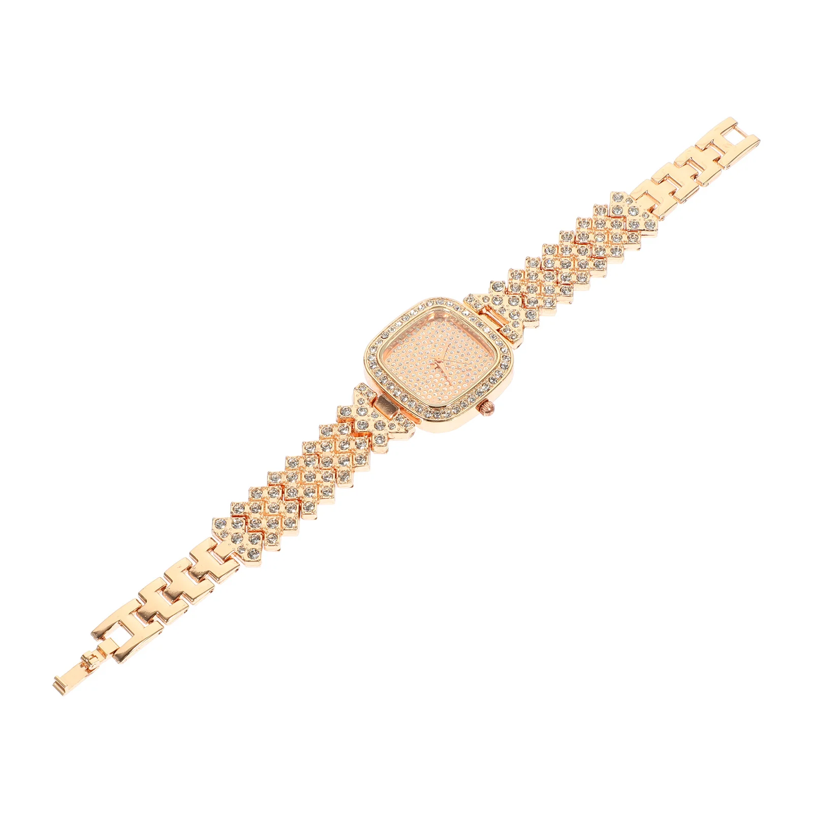 

Delicate Rhinestone Women Watch Superior Craftsmanship Smooth Stainless Steel Band Ideal for School Office Party Elegant