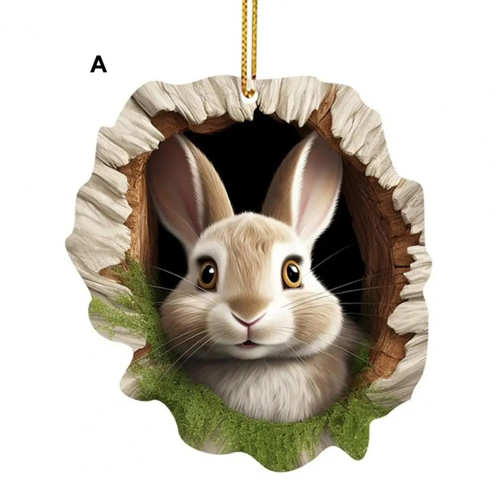 

Easter Window Ornament Cheerful Easter Atmosphere Easter Bunny Acrylic Pendant Decoration for Holiday Home Decor for Festive