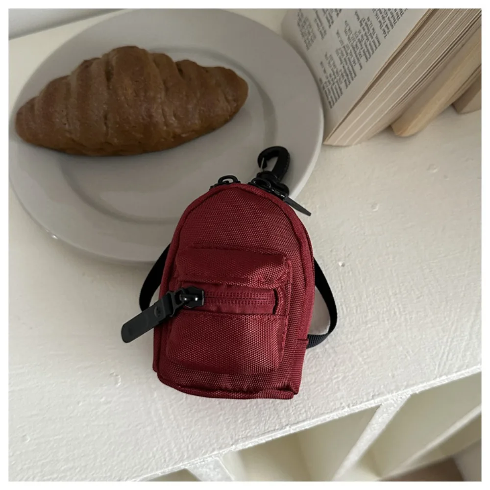 High Quality Colorful Mini Backpack Coin Purse Cute Portable Bag Shape Wallet Korean Style Casual Mini Canvas Wallet Unisex