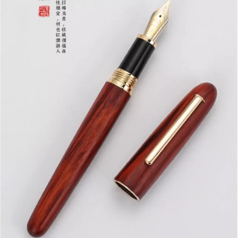 Jinhao 9036 Xiaoye ชุดไม้จันทน์สีม่วงจำนวนจำกัดของผู้ชายระดับไฮเอนด์สำหรับธุรกิจการเขียนปากกาหมึกซึมการเขียนของขวัญ