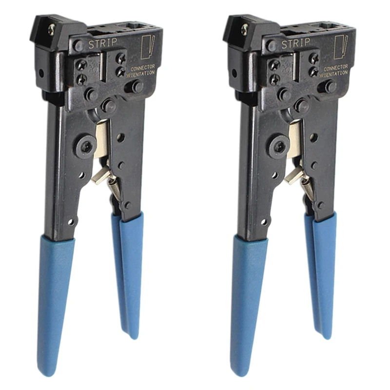 

2X For RJ45 8P8C 8P LAN Ethernet Network Cable Cord Crimper Crimping Tool