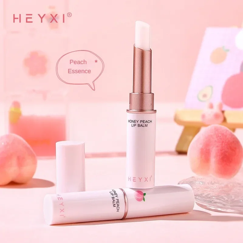 Honey Peach Lip Balm Color Change Lipstick Lips Plumper Moisturizing Hydrating Nourishing Lips Skin Care
