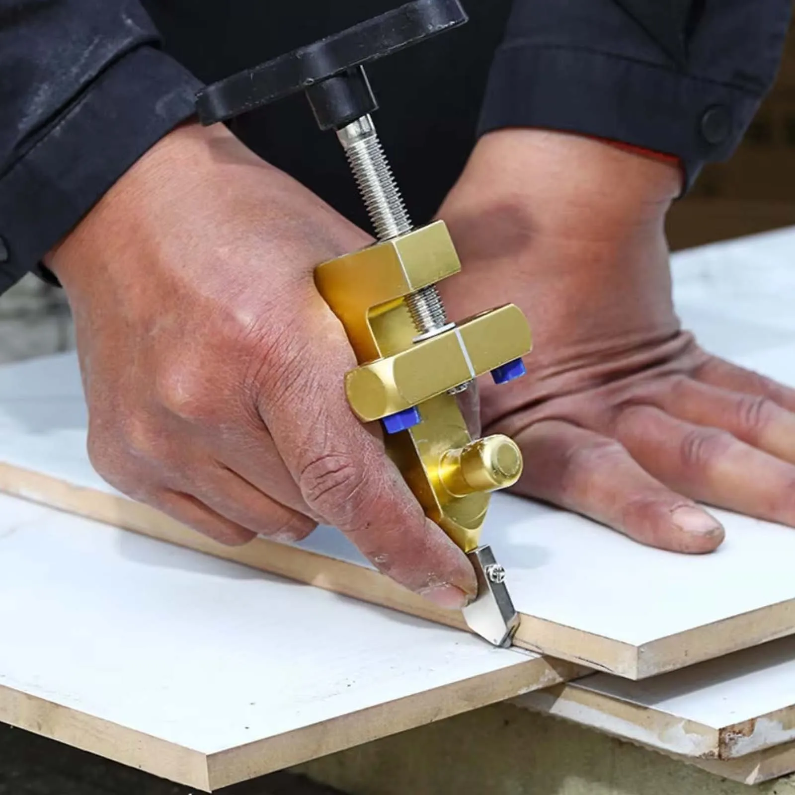 

2-in-1 Glass Ceramic Tile Cutter with Knife Wheel Diamond Roller Cutter Cutting Machine Opener Breaker