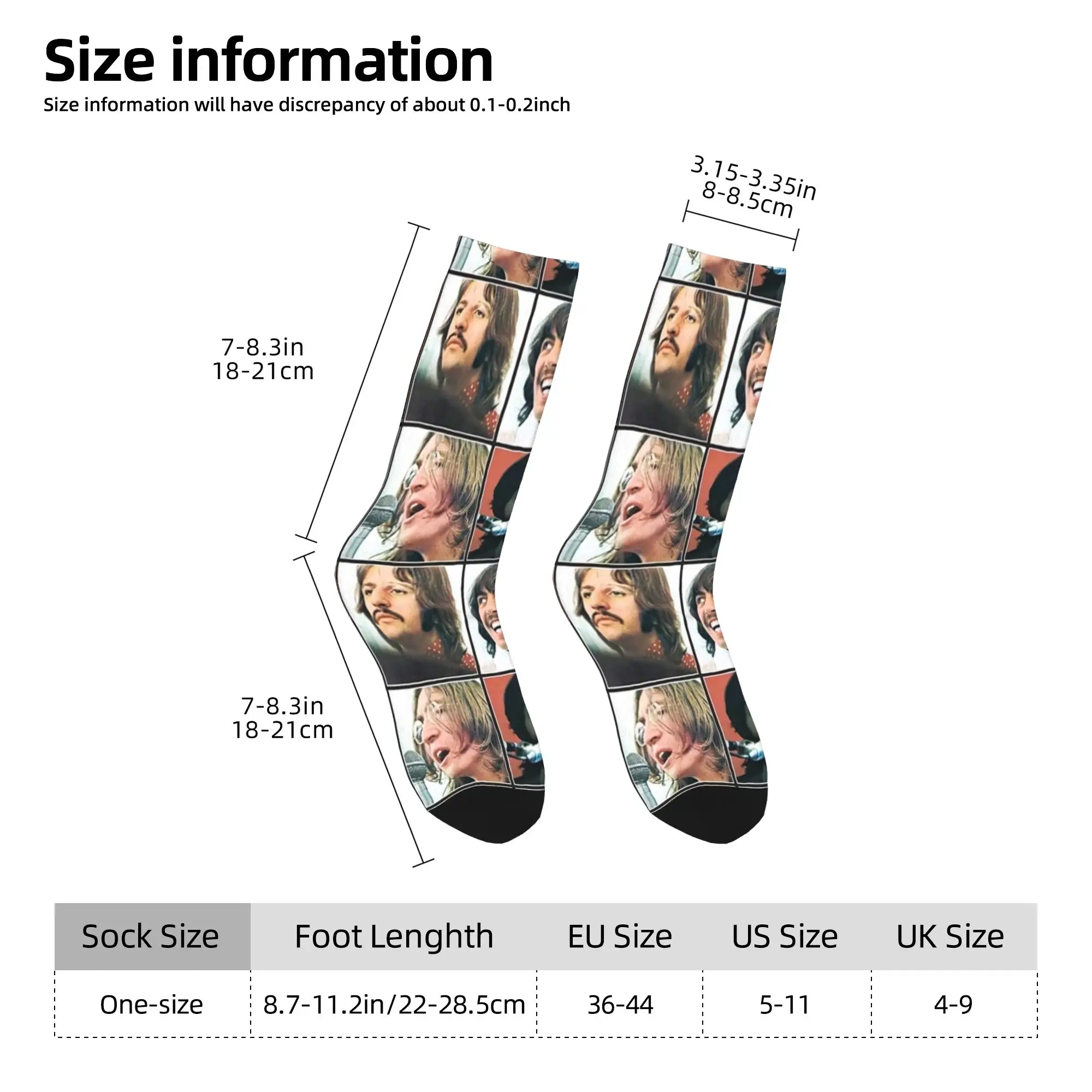 Heavy Metal Rock Beatles Socks Spring  Stockings Gothic Men's Breathable Socks Design Outdoor Sports Anti Slip Socks