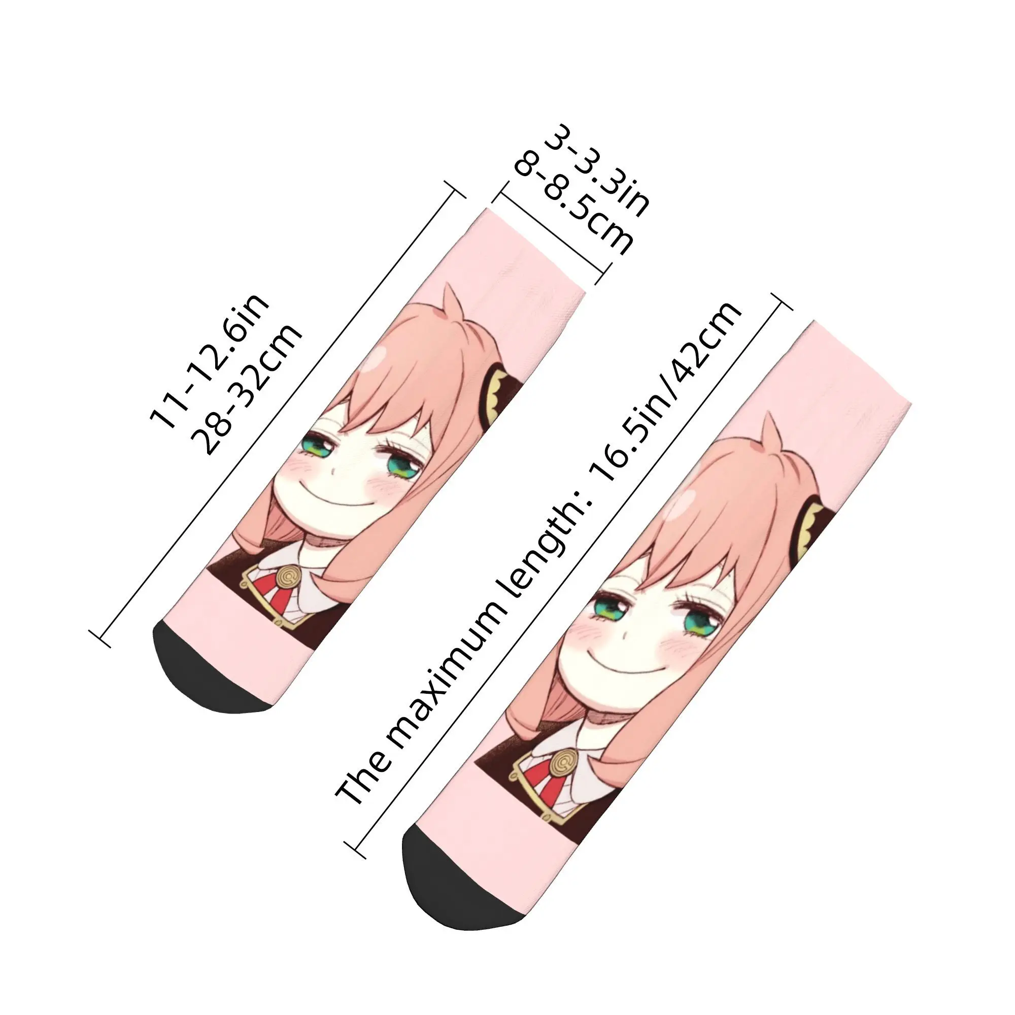 Calcetines Anya smart Spy x Family para todas las estaciones, calcetines Harajuku de alta calidad, medias de Hip Hop para hombres y mujeres, regalos