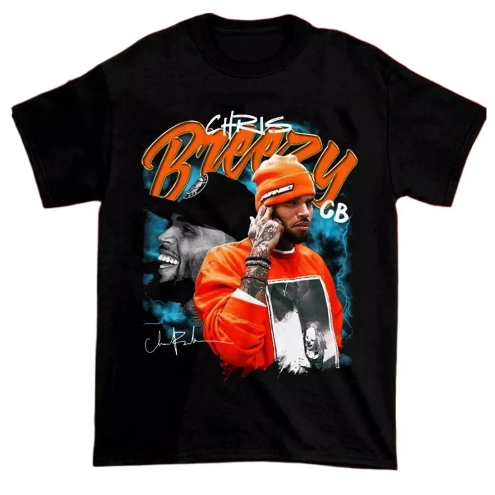 

Chris Brown Tee Merch T-shirts Cosplay Women Men Fashion Casual Crewneck Short Sleeve Streetwear T-shirt Gift Clothing