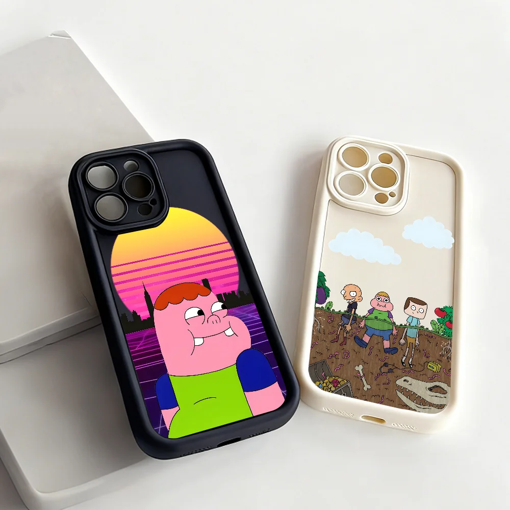 

Cartoon C-Clarence Phone Case FUNDA For IPhone 17 16 15 14 13 12 11 MINI Plus Pro Max Soft TPU Back Cover