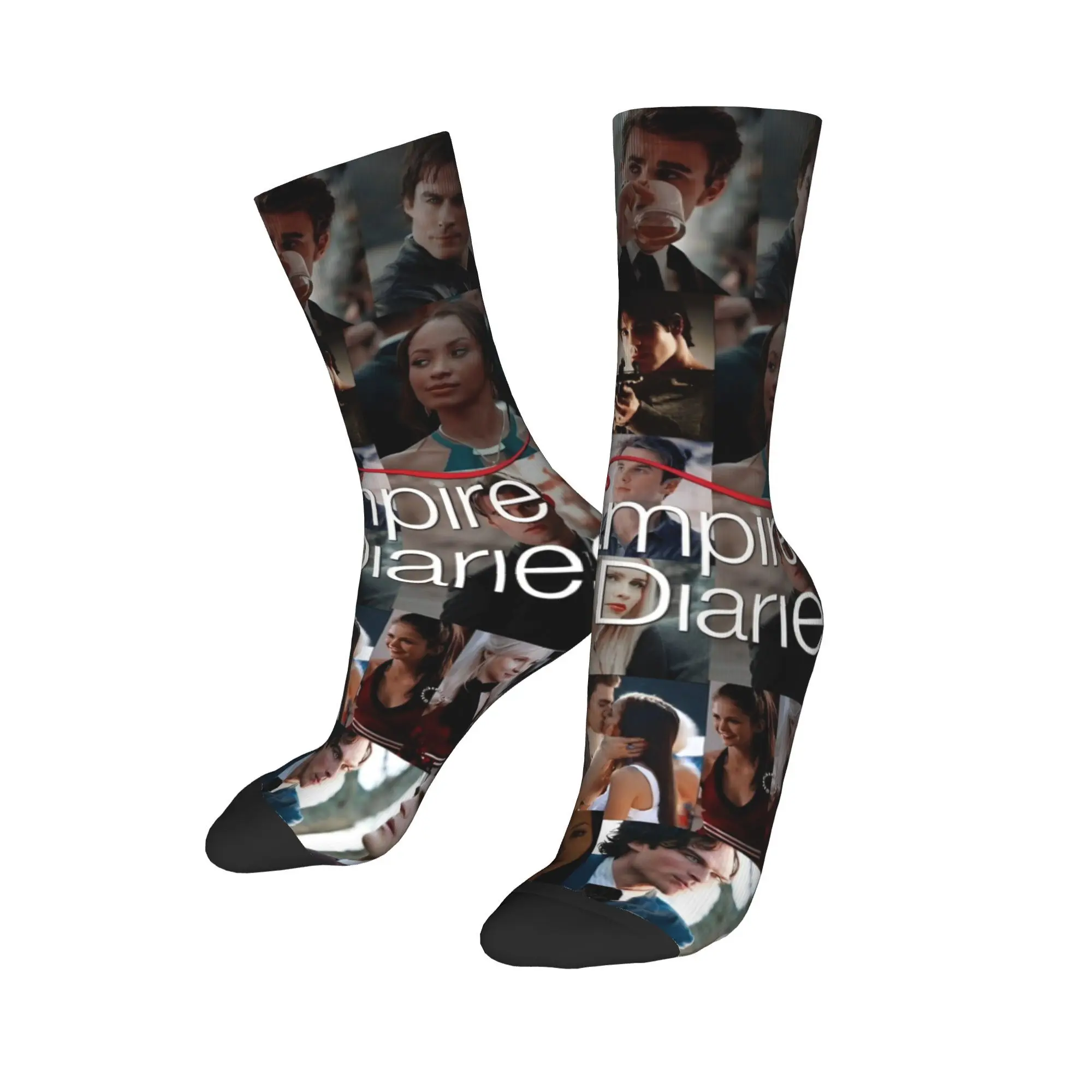 The Vampire Diaries Gift Crew Socks Stuff for Unisex Compression Printed Socks