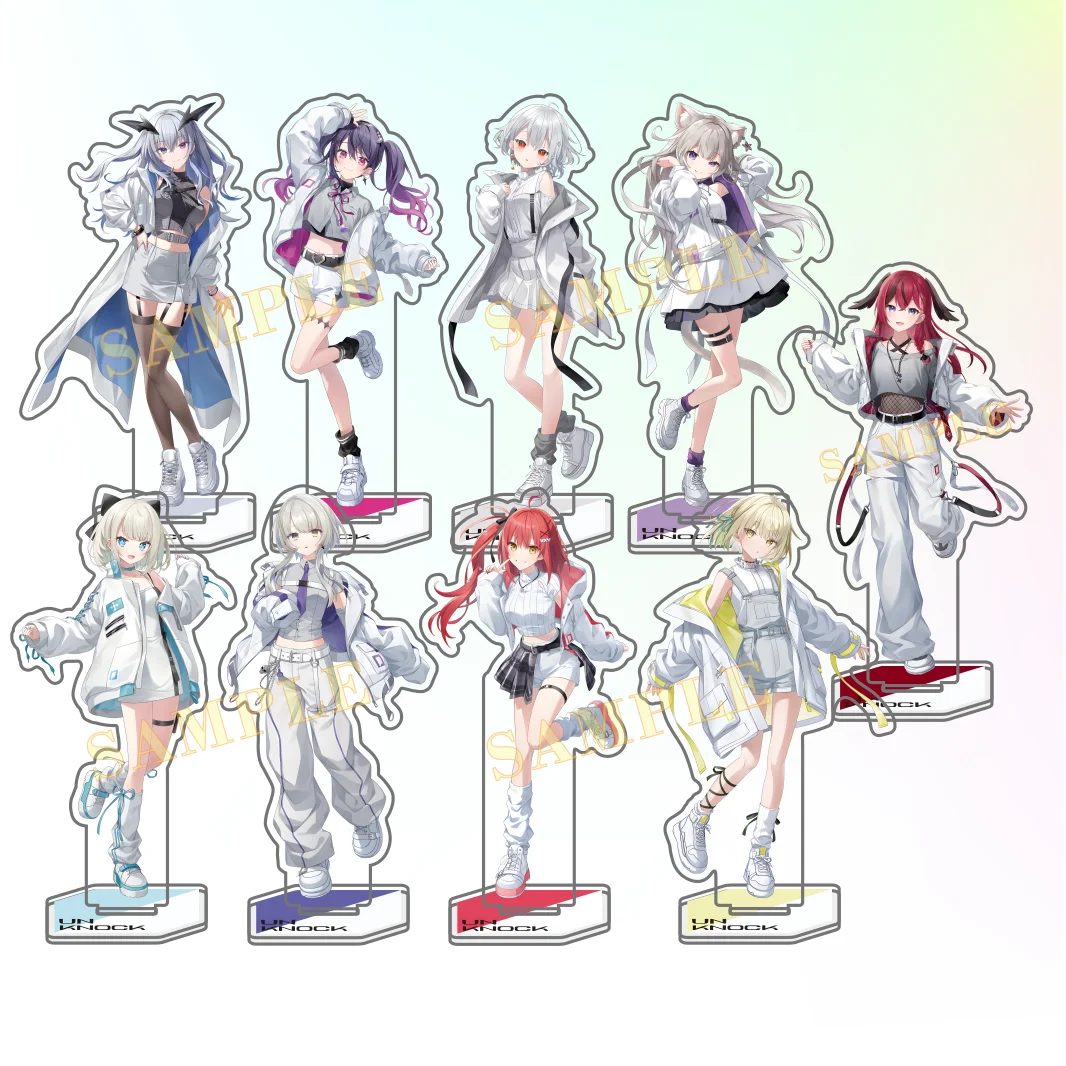 VTuber UN KNOCK Fan Devotion Trip HAL/Reid/Onigaya Ten 15cm Acrylic Stand Desktop ornaments keychain Cosplay Accessories Gifts