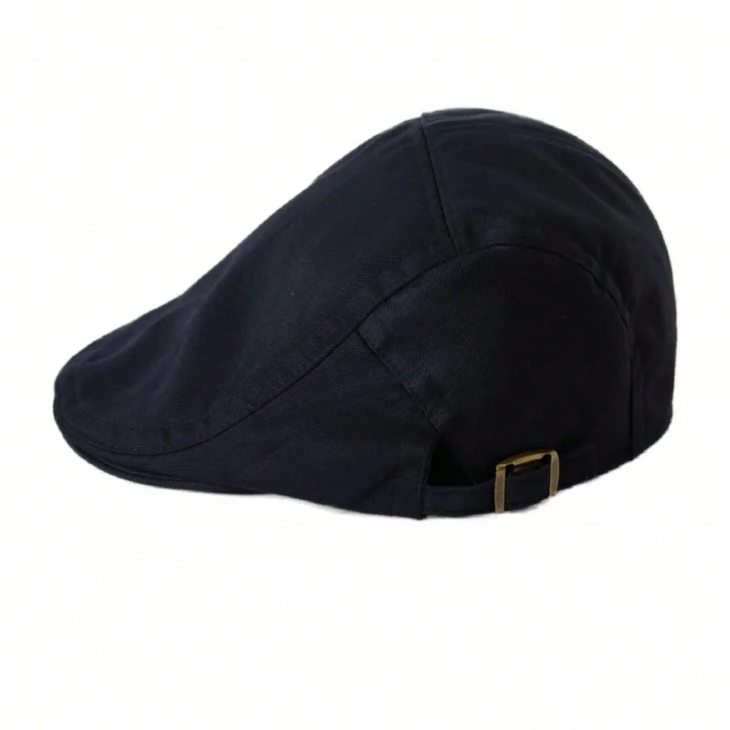 Solid Color Soft Casual Street Fashion Versatile Retro Beret Golf Driving Taxi Driver Hat Flat Top Ivy Hat Four Seasons