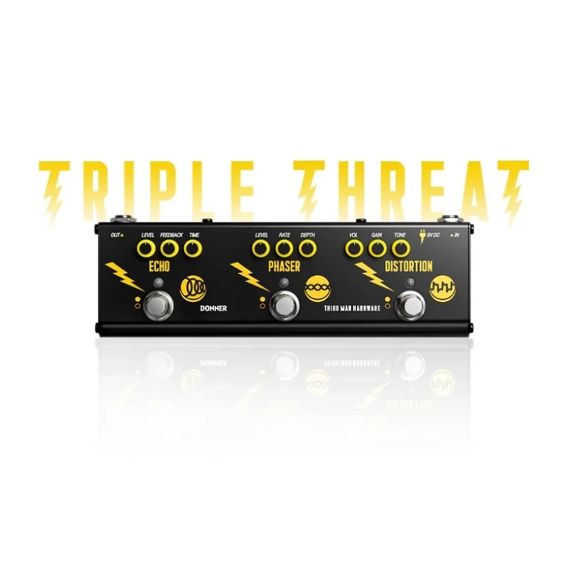 Donner Third Man Hardware Integrated Effect Device Co Branded Three In One Multi Functional Effect