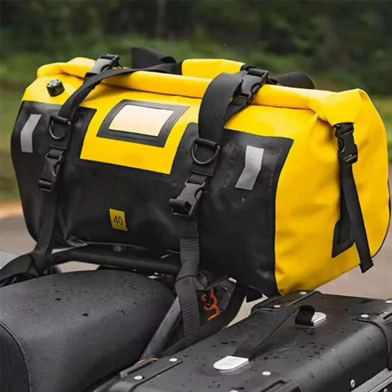Motorcycle Tail Bag Travel Outdoor Dry Luggage Roll Pack Bag  Motorbike Luggage Backpack Motorcycle Seat Bag