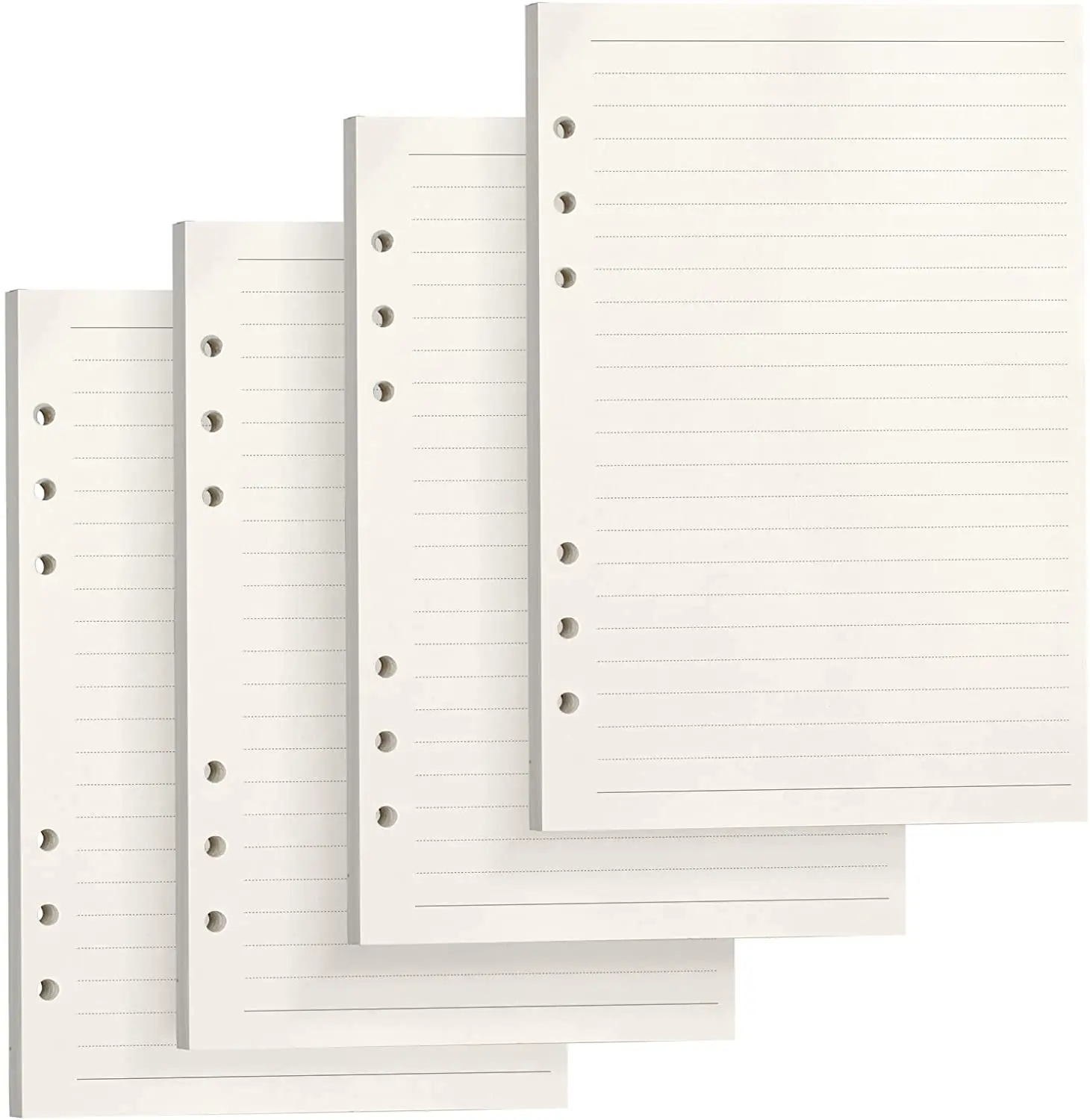 4 Packs A5 Planner Refills Line Blank 180 Sheets 360 Pages