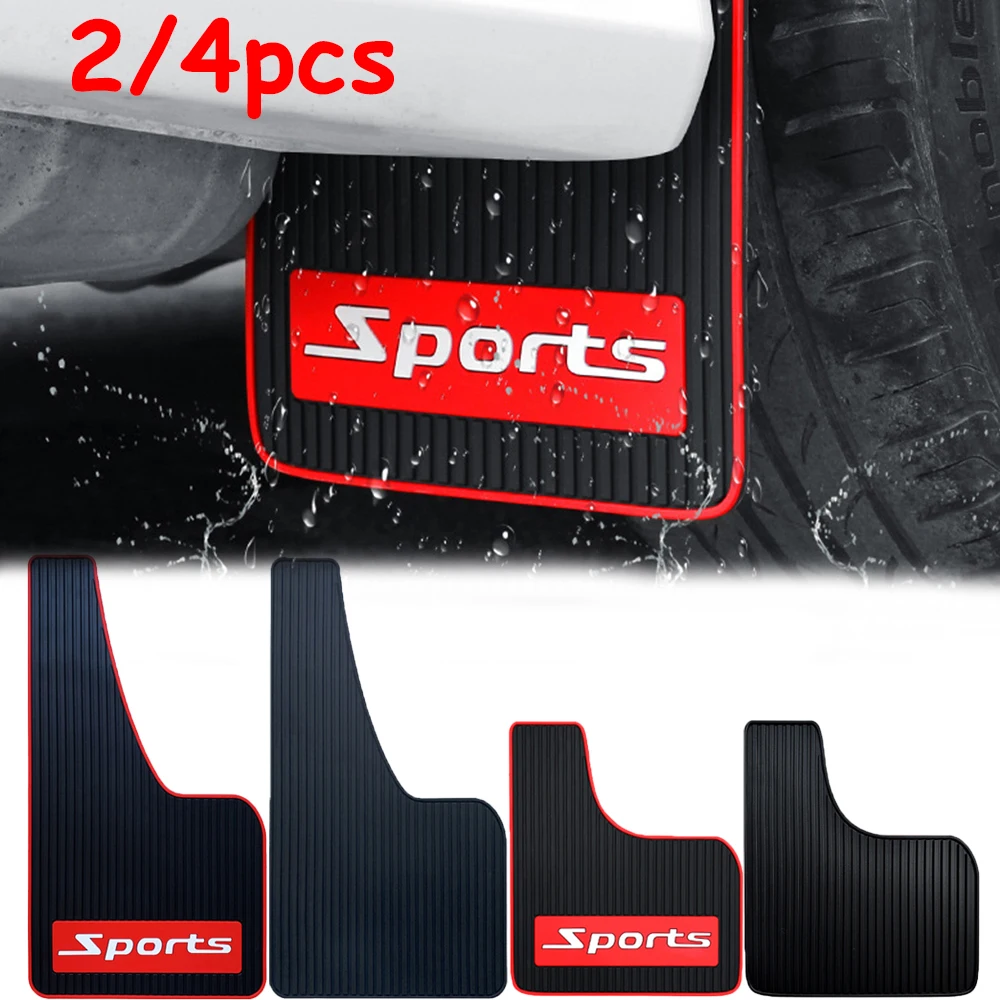 1/2pairs Universal Car Mudguard Front Rear Wheels Mudguards Soft Rubber Splash Fender Guards with Screw for SUV Auto Accessories