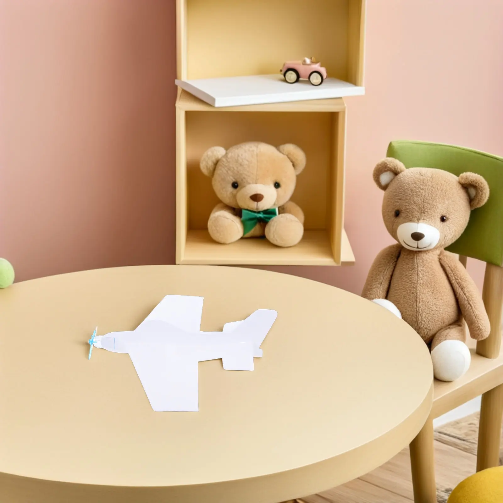 1Set DIY Paintable Blank Foam Airplane Glider Kit Lightweight Easy Assemble Creative Family Craft Indoor Outdoor