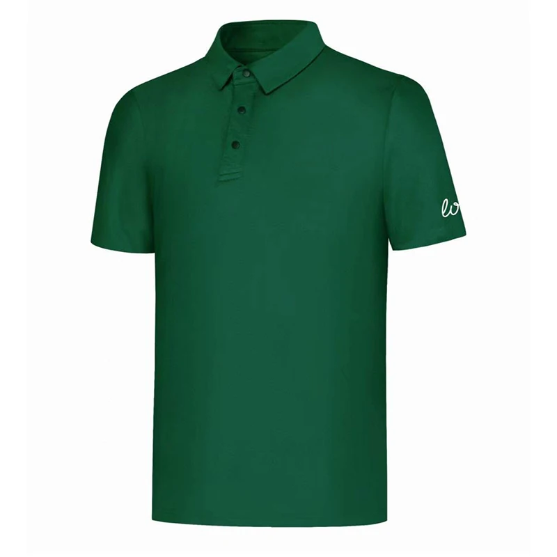 

Мужская рубашка-поло для гольфа, новая летняя уличная быстросохнущая спортивная рубашка, универсальная футболка с короткими рукавами, мужской однотонный пуловер