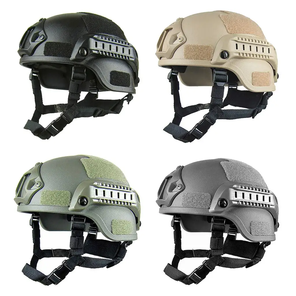 

Protective Helmet Adjustable ABS Protective Helmet with Side Rails Sport Headgear Accessory
