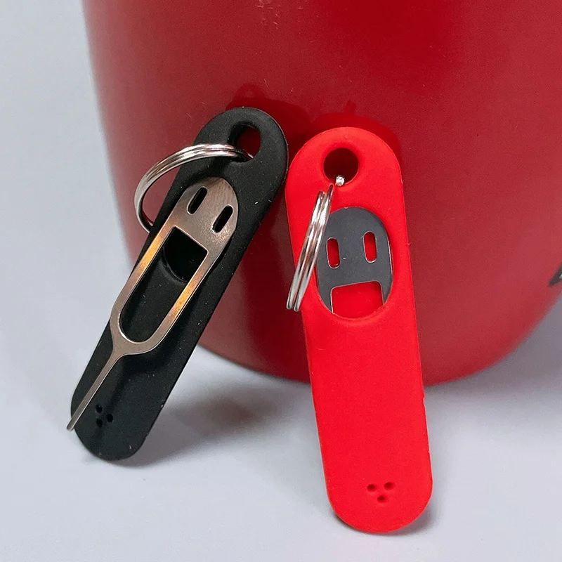 Multi-purpose SIM tray eject tool, durable anti-lost design, suitable for mobile phone model to replace and take out SIM cards.