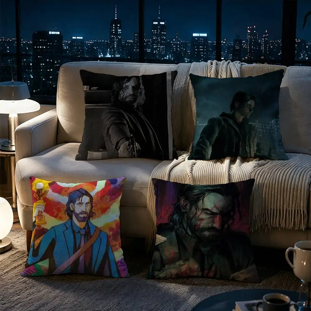 Cool Alan Wake  Protagonist Pillow cover gift High definition digital printing,Surprise  vivid pattern Household.