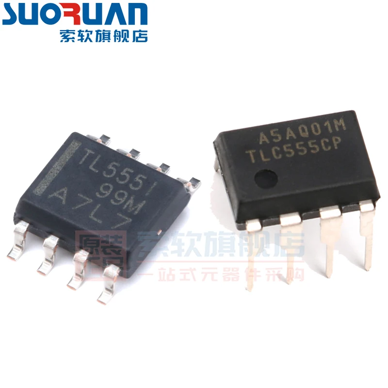 Free shipping    TLC555CP TLC555IDR LinCMOS /     10PCS