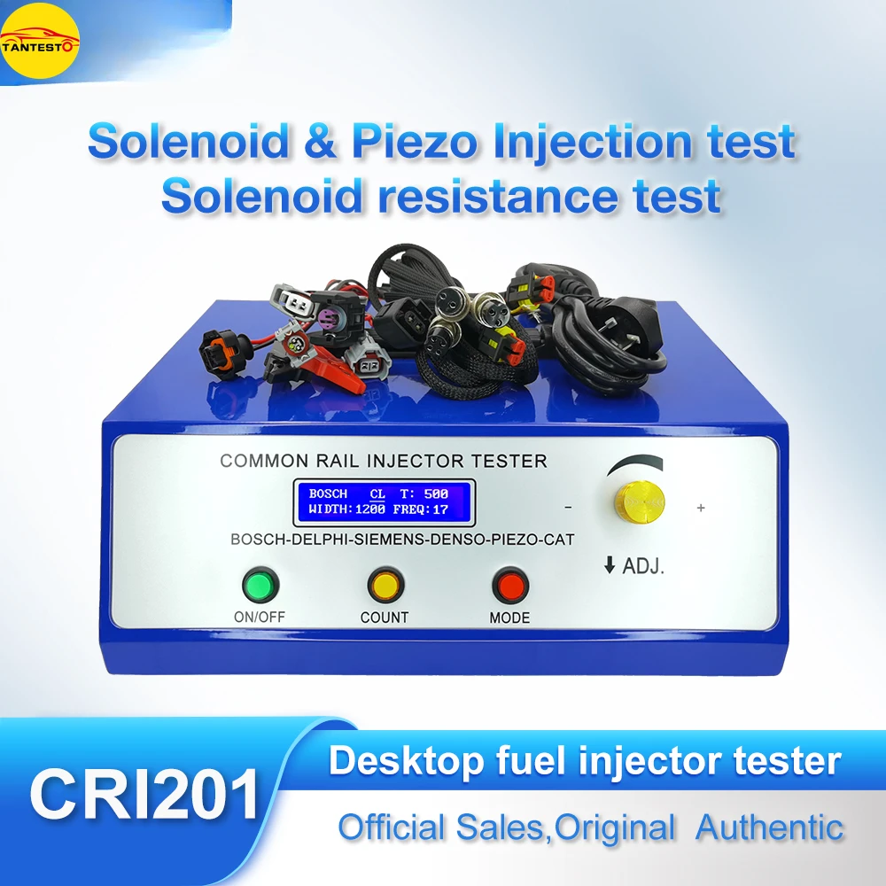 CRI201 CRDI Common Rail Injector Tester Simulator With Piezo Injector Test Functions For Bosch Denso Delphi Siemens Injectors