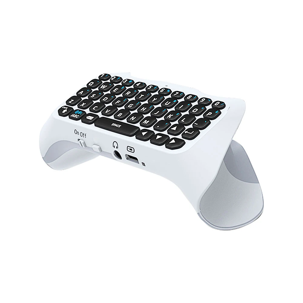 Gamepad with Keyboard Wireless Bluetooth-compatible 3.0 Controller Chat Pad for Sony PS5 Gamepad TYPE-C Charging Games