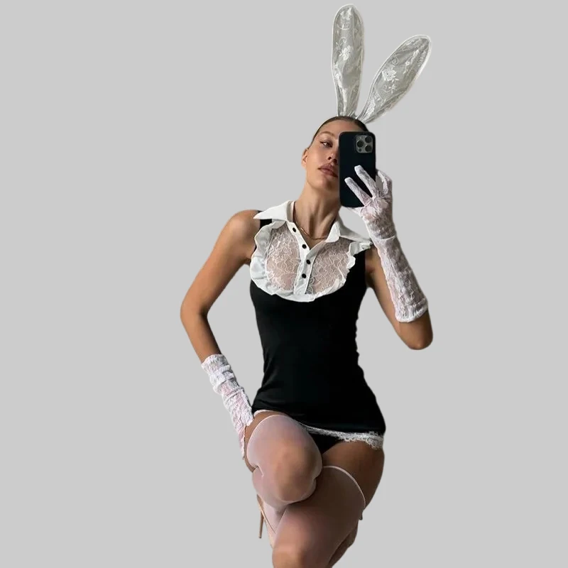 Toucheart Erotic Bunny Girl Game Role Playing Uniform BodyShaping Puredesire Girl Delicate Seductive Flirt Coquette Private Set