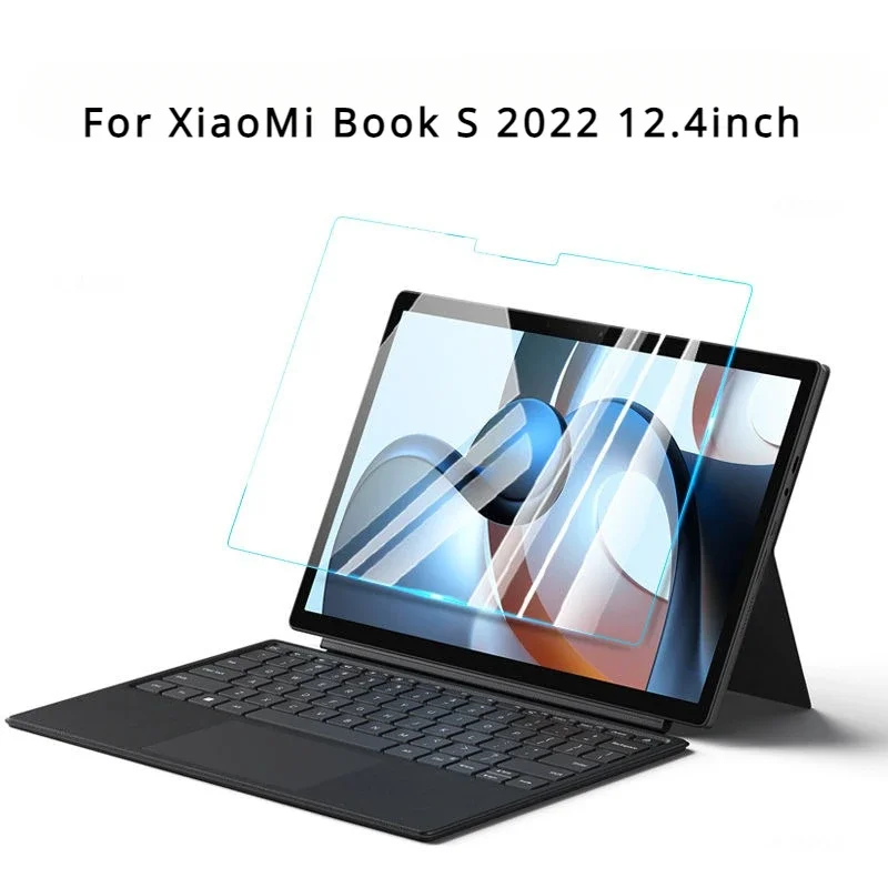 1/2/3PCS Tempered Glass for Xiaomi Book S 12.4 2022  Screen Protector Mi Book S 12.4 Anti Scratch Ultra Clear Protective Film