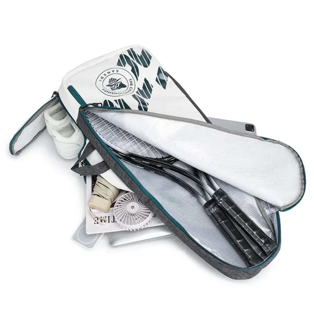Tennis Racket Bag Sports Storage Bag with Separate Shoe Compartment Backpack for Tennis Badminton Squash Rackets, Balls Sports