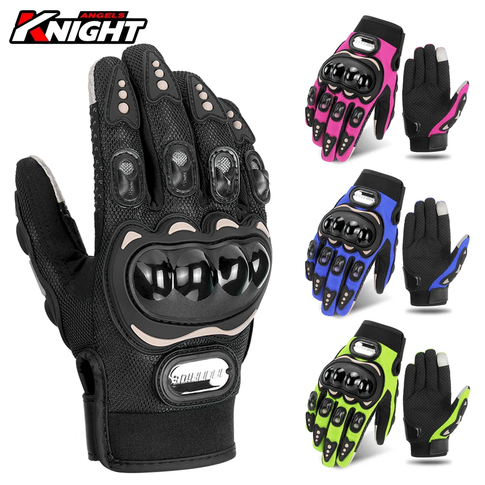Motorradhandschuhe Herren Damen Verschleißfest Outdoor Motocross Rutschfeste Reithandschuhe Motorrad Vollfingerhandschuhe Touchscreen