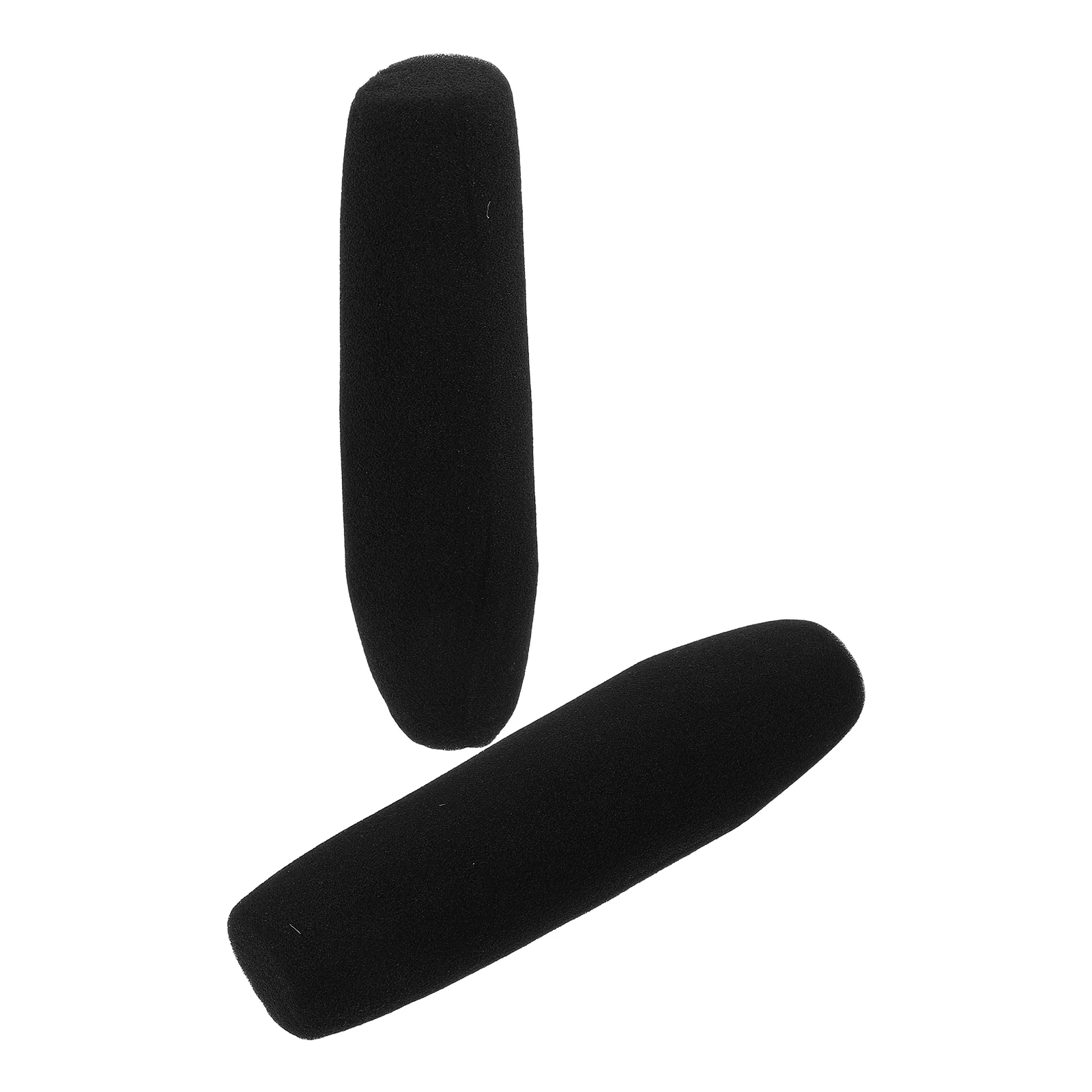

2pcs Windproof Microphone Cover High Density Sponge Outdoor Interview Noise Protector Camera Mic Windscreen Antistatic