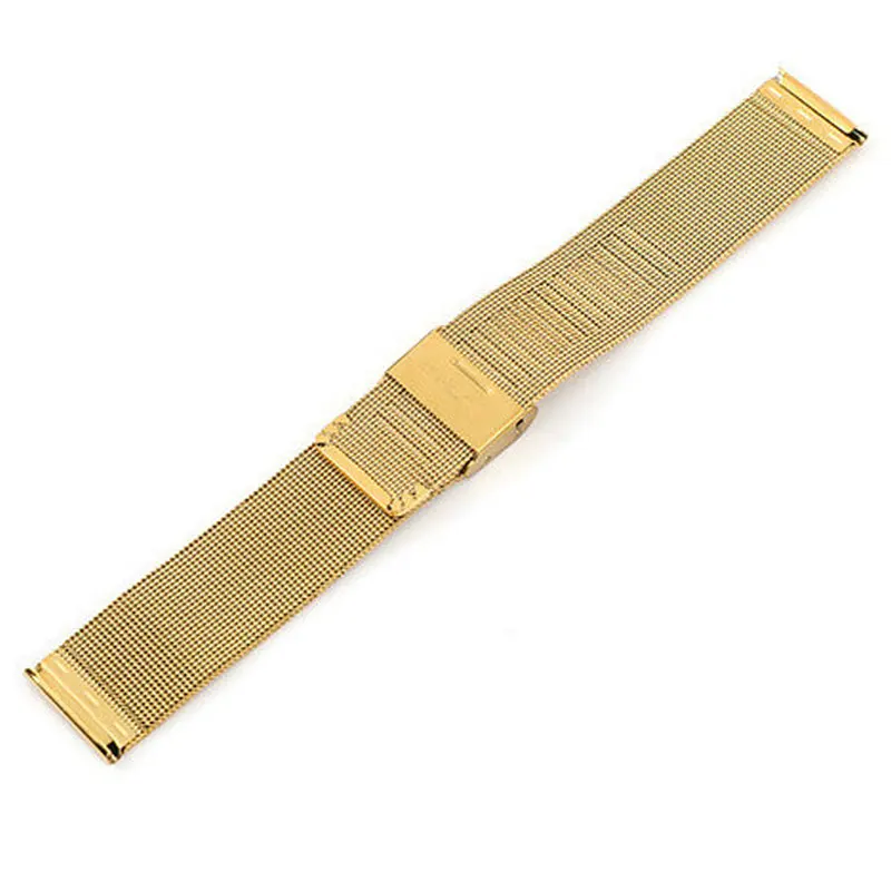 18mm / 20mm Steel Band Milanese Mesh Strap for DW Metal Ultra-thin Universal Stainless Watch Bracelet Gold Color