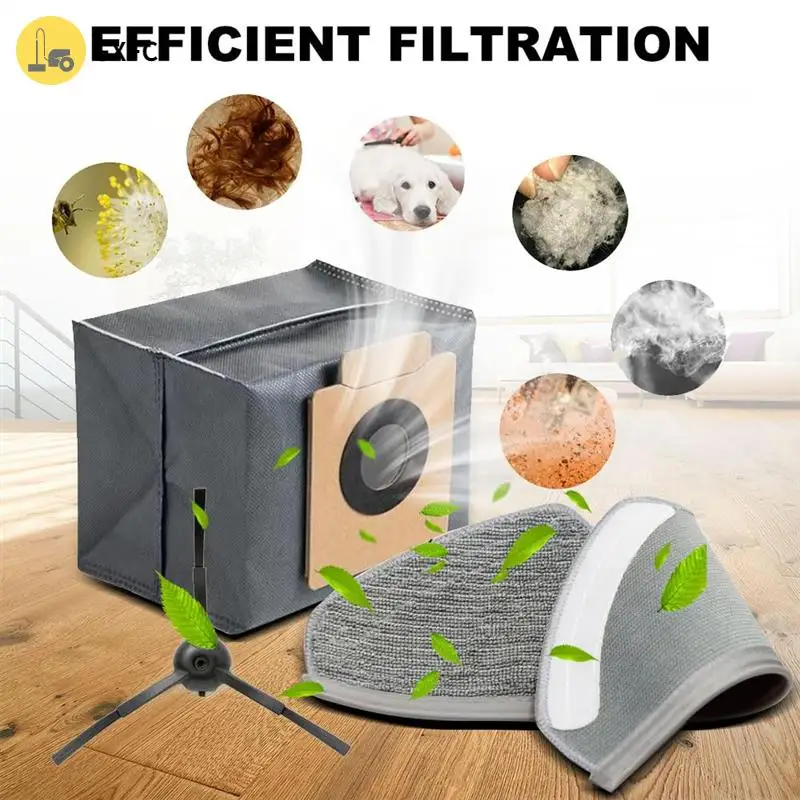 Eufy X8 Pro 真空交換部品キット用、ブラシロールブラシロール、サイドブラシ、ダストバッグを含む