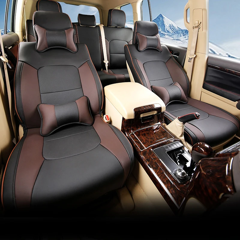 Special for Toyota Land Cruiser Prado 150 Seat Leather Cover Overall Surrounded Four Seasons Cushion Interior Modification