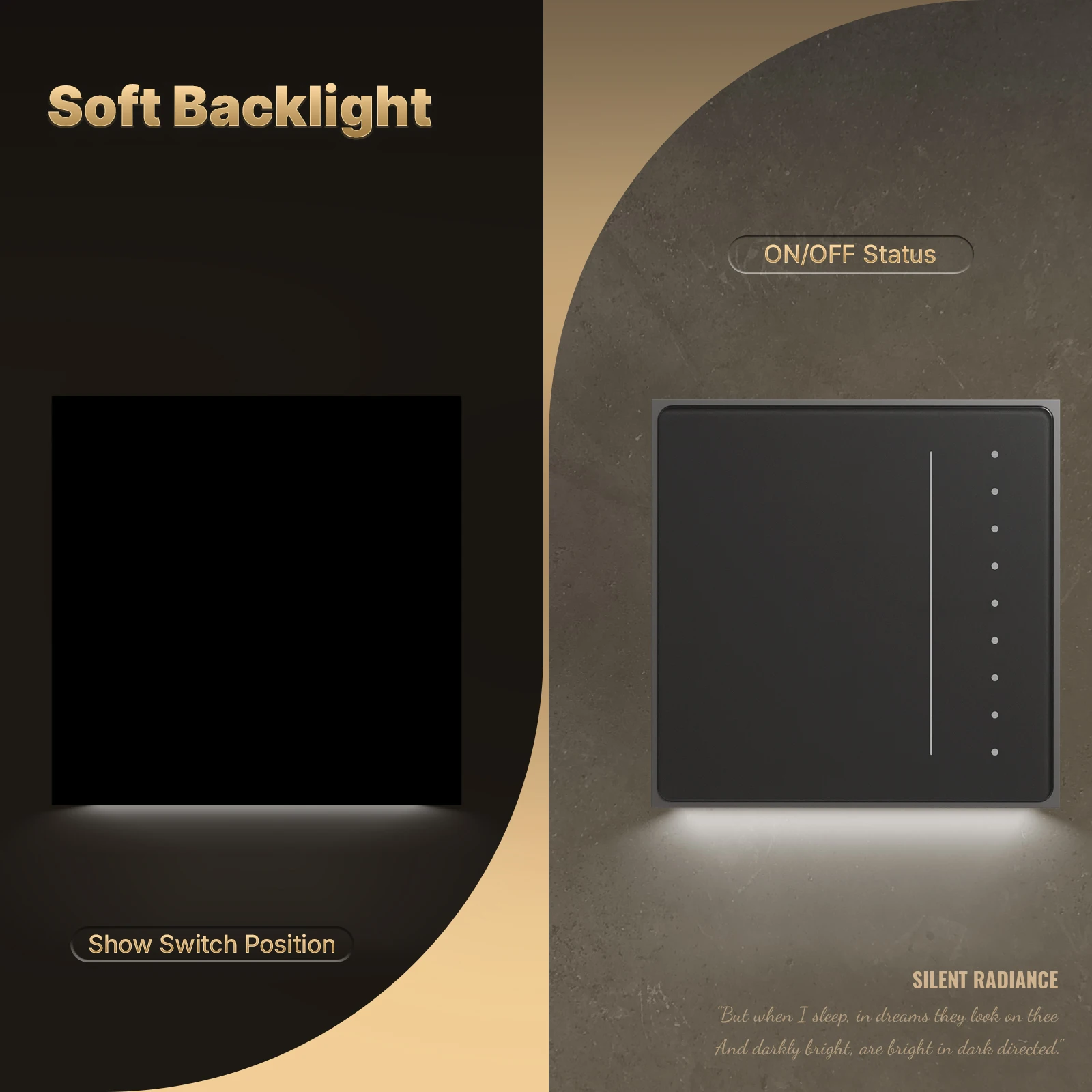 MOES Tuya WiFi/Zigbee Star Feather Series Smart Dimmer Light Switch Adjust Brightness APP Remote Control Voice, Alexa GoogleHome view 4