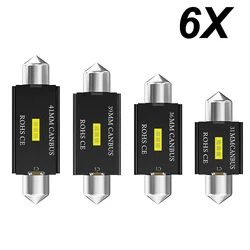6x C5W LED CSP 1860 Signal Lamp Canbus Bulb 31mm 36mm 39mm 41mm Festoon C10W LED Auto Interior Reading Dome Light White 12v 24v