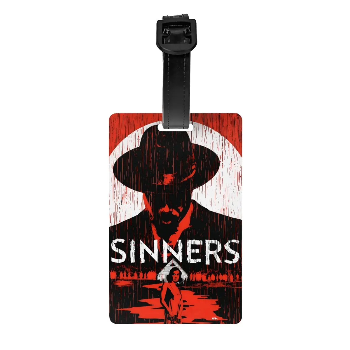

Custom Action Horror Movie Sinners Luggage Tag With Name Card Privacy Cover ID Label for Travel Bag Suitcase