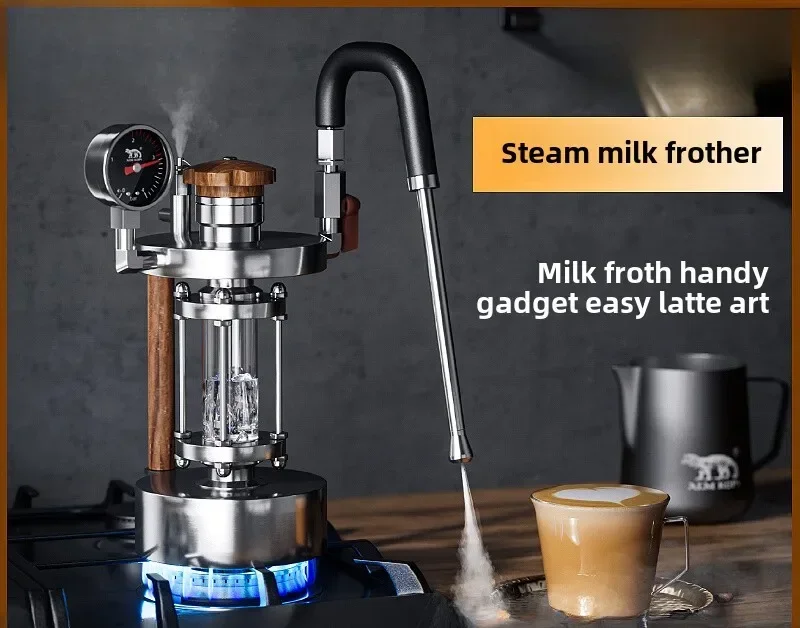 

Steam milk foam machine household outdoor portable coffee latte artifact