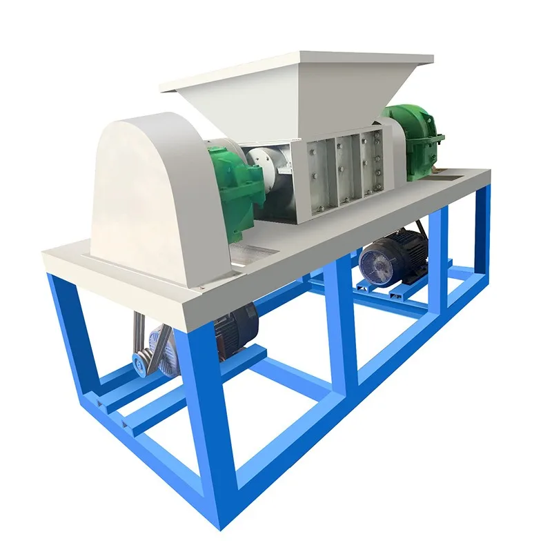 

Twin shaft small granular metal shredder domestic waste scrap aluminum formwork crushing